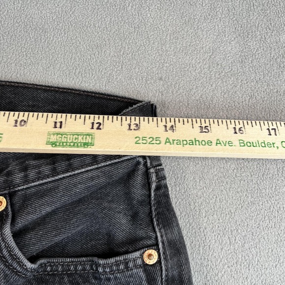 Levis 501 Jeans Mens 26x30 Black Straight Leg Button Fly 100% Cotton Tag 29x34 - Picture 6 of 9